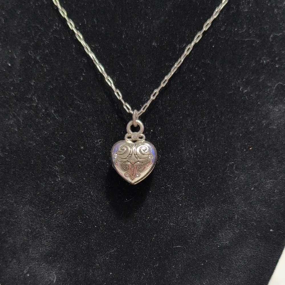 Vintage Brighton Heart Locket - "YOU ARE SPECIAL" Includes Vintage BJ Dustbag!